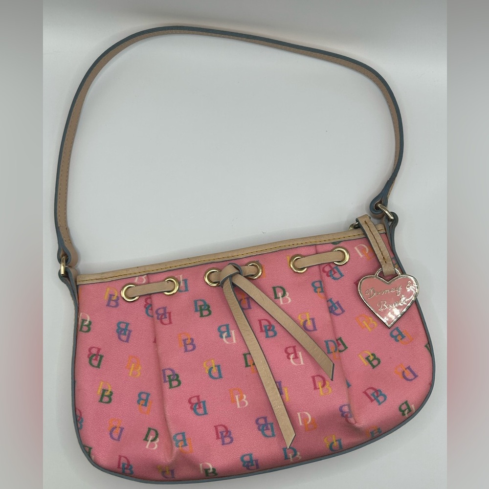 Vintage Dooney & Bourke Y2K Rainbow Monogram Shoulder Bag